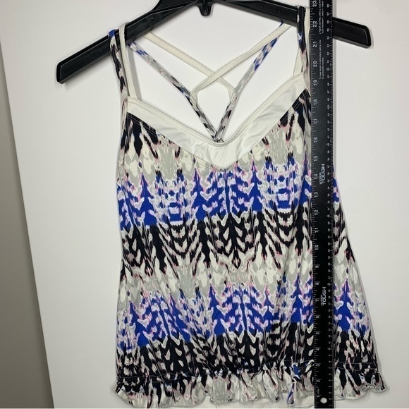 Athleta Swim suit Matching Set Blue Kamala Tankini Top Swim Shorts Size XS - Picture 14 of 16